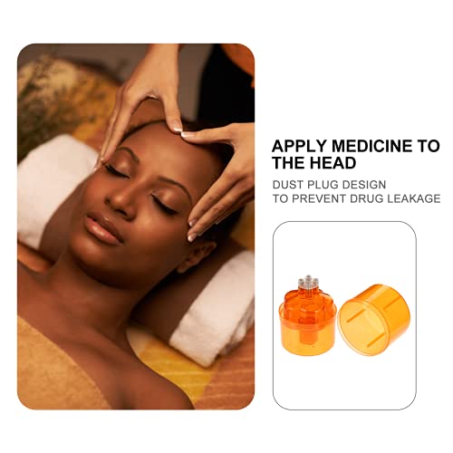 Возбудувачки шишиња со ролери за масажа за масажа на скалпот за коса, чешел за коса, есенцијално масло за масло, портокалова портокалова