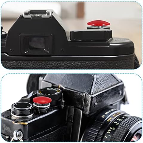 КОПЧЕ ЗА Бленда НА Фотоапаратот ПАТИКИЛ, 4 Пакување Копче За Ослободување На Мека Бленда Копче За Чиста Бакарна Камера Погодно ЗА DSLR/SLR Камера, Сребро