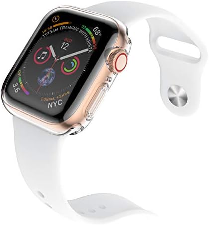 [2-пакет] Julk 40mm кутија за Apple Watch Series 6 / SE / Series 5 / Series 4 Ecter Заштитник на екранот, целокупниот заштитен случај TPU HD Ultra-Thin Cover For Iwatch, Транспарентен