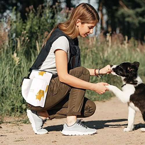Градинарски алатки торби за појас за прилагодлива торба за половината, висечка торбичка, преносни кучиња, шетање торба куче