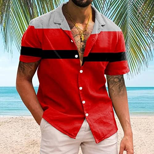 2023 Нови мажи Обични кратки ракави пролетни летни летни врат 3Д печатени кошули модни врвни кошули со блузи пакетчиња