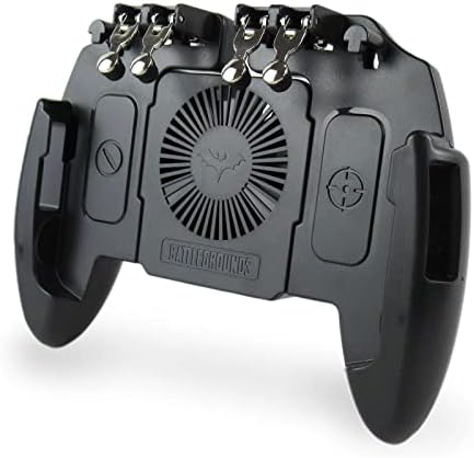 Контролер на мобилна игра NGHTMRE со тивко ладење на вентилаторот/држачот на телефонот/ракавите на прстите за PUBG/Fortnite/Call of Duty,