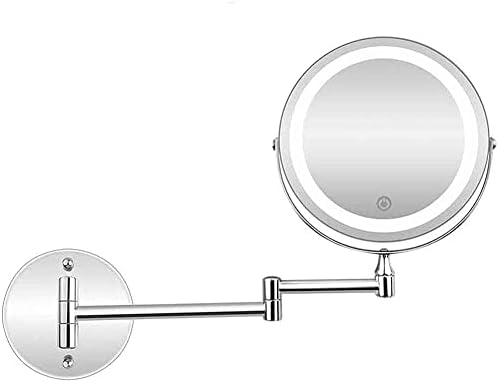 Rowita Различни Корп огледало, огледало за шминка монтирано од wallид 10x суета огледало двострана, спална соба или козметика за бричење во бањата