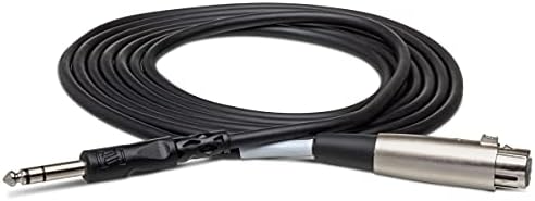 HOSA STX-105F XLR3F до 1/4 TRS балансиран кабел за интерконекција, 5 стапки