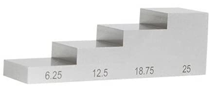 ХФБТЕ 6063 Алуминиум 6,25 мм 12,5 мм 18,75 Мм Блок За Калибрација на Тест 25 мм За Мерач На Дебелина На Ултразвук ВО Дебелина НА ндт И калибрација