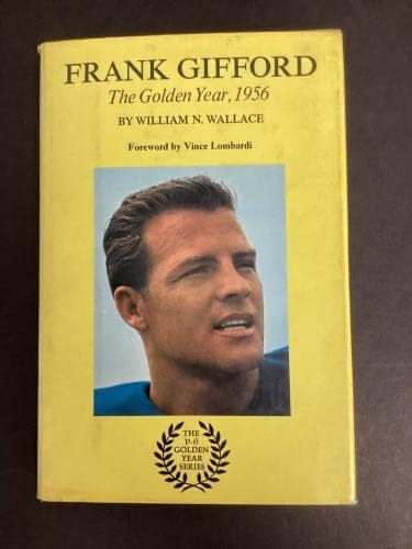 Френк Гифорд потпиша книга Златна година 56 HCB Giants Football Autograph Hof JSA - NFL автограмираше разни предмети