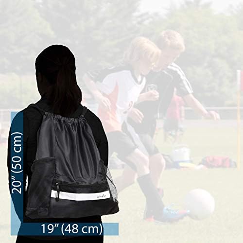 Фудбалска торба со атлетико влечење - фудбалски ранец за момчиња или девојчиња може да носи и кошарка или одбојка