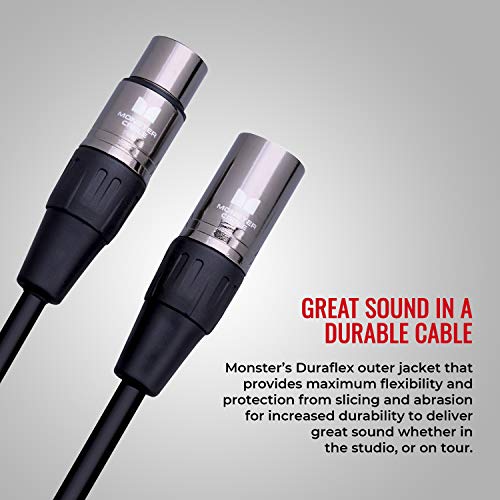Monster Prolink Класичен микрофон кабел: 30 стапки, сребрен контакт XLRS