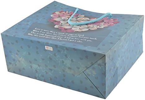 Руилогод Хартија Цвеќиња Шема Роденденска Облека Торби За Подароци Држач за Кутии 6 парчиња Сино (ид: 9б2 8с3 кревет е82 33ф