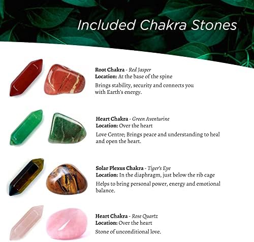 Рио Салто 14 -парчиња оригинални природни кристали и лековити камења Сет - Чакра камења со камења подароци аметист кристална роза кварц