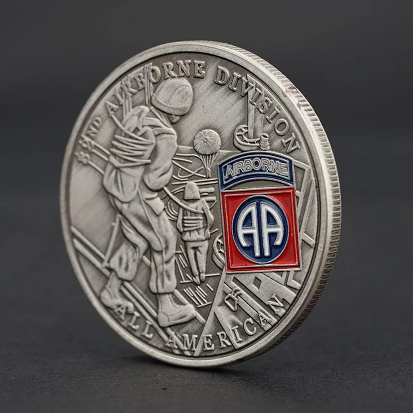 Американски 82 Воздухопловни дивизиски предизвици за монети воени воздушни сили ретро украси колекција другари-во ракави монети за декорација на мали подароци