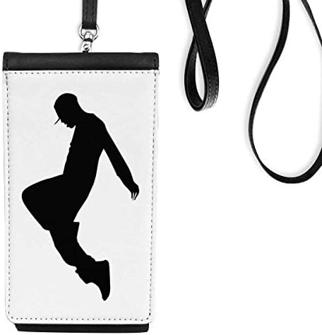 Скокање танчер хип -хоп спортски телефонски паричник чанта што виси мобилна торбичка црн џеб