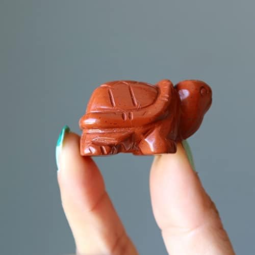 Црвена џаперска желка со саси духовен камен чувар животински фигура