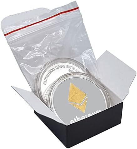 GARASANI 2 Пакет Ethereum Монета Комеморативна Монета Златна И Сребрена Домашна Соба Канцеларија Декорација Колектор Сет Кружни