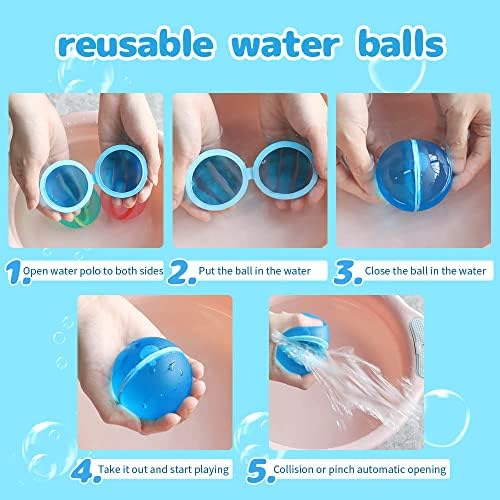 Балони за вода што може да се употреби за деца возрасни кои брзо се пополнуваат само -запечатување на силиконски водни бомби, топки