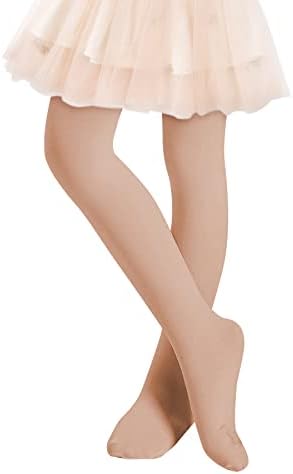 Зандо девојки балетски хулахопки за девојки за деца со нозе со нозе танцувачки чорапи за деца еластични училишни униформа хулахопки за девојчиња