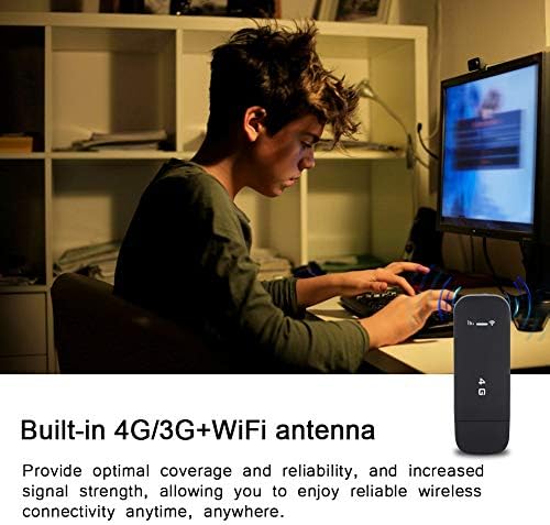 WiFi Router, 4G LTE USB преносен WiFi рутер џеб конекција брзина на 100Mbps Mobile Hotspot безжична мрежа паметен рутер