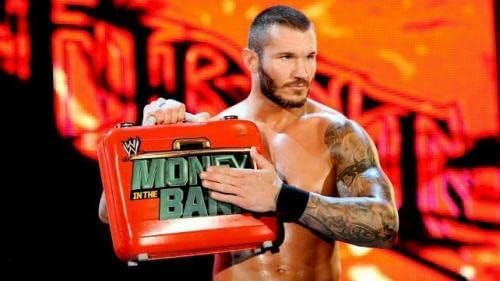 2013 Ренди Ортон WWE Оригинални пари во банкарска чанта WWE LOA - Автограмирано борење разни предмети