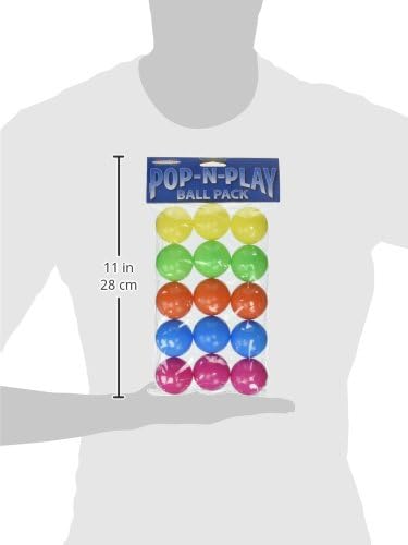 Marshall Pet Products Pop-N-Play Ball-Секој пакет содржи 15 топки