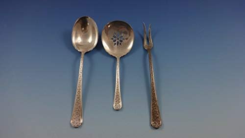 Стара брокада од Towle Sterling Silver Silver Dinning Sime Ration Set Set Section 52 парчиња