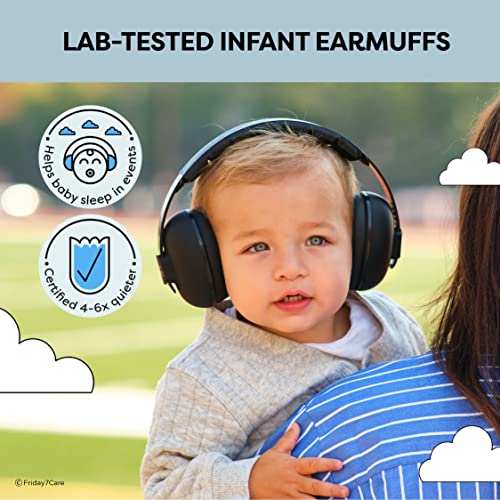 Петок 7 Откажете ја бучавата за заштита на увото за бебиња Откажување Слушалки за возраст од 0-24 месеци, црно