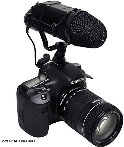Дигитален NC професионален микрофон за Canon EOS M со мртва мавта за ветерни мачки за системи со висока крајност