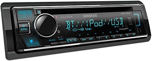 Kenwood KDC-X305 eXcelon Цд Автомобил Стерео Приемник w/Bluetooth Раце Слободен Повик, Am/FM Радио, USB, Амазон Алекса Изградена Подготвена, Променлива