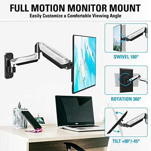 Mountup единечен монитор wallидна рака и ултравид единечен монитор за монитори