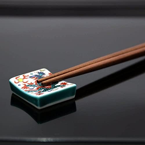 Јапонски кутани држачи за стапчиња за јадење Хокусаи змеј HC-25 за стапчиња за стапчиња за вилушки лажици ножеви четки за бои || Прибор за јадење