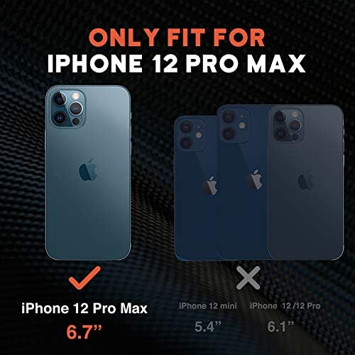 НТГ [1-ва Генерација Дизајнирана За Iphone 12 Pro Max Случај, Тежок Цврст Цврст Лесен Тенок Заштитен Случај Отпорен на Удари за iPhone