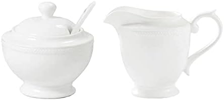 Белиот керамички крема за бели керамички крема за кафе, стомна сос стомна со рачка, кафе за кафе