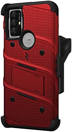 Зизо Болт пакет за мото G Play Case со заштитник на екранот за лангарски футрола - црвена боја - црвена боја