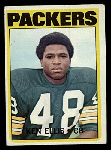 1972 Топпс # 12 Кен Елис Грин Беј Пакерс VG Packers Southern