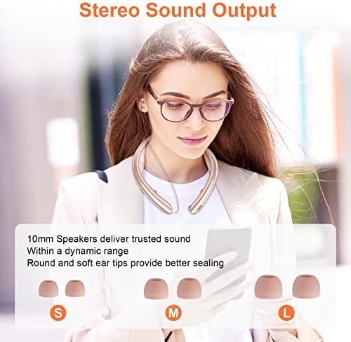 Фабеникс Bluetooth Слушалки, Bluetooth 5.0 Вратот Bluetooth Слушалки, Отпорни На Пот Бучава Поништување Стерео Слушалки И Стигнале Ушни Совети