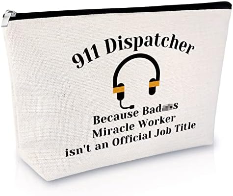 Диспечер Благодарност Подарок Шминка Торба 911 Диспечер Подароци 911 Оператор Подарок Ви Благодариме Подарок За Диспечер Пензионирање