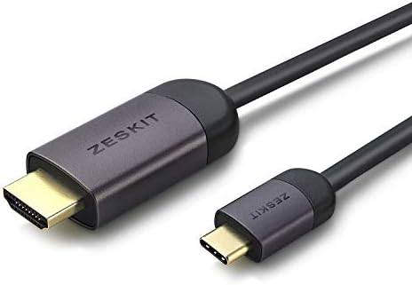 USB C ДО HDMI Кабел 24k Позлатени Конектори, USB 3.1 &засилувач; Thunderbolt 3 Компатибилен Со MacBook Pro, iPad Pro, iMac 4K / 5K / Pro,