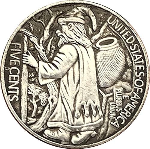 Реплика Комеморативна Монета Сребрена Монета Американски Бафало Покер Монета 1937 Ракотворби Колекција Сувенир Декорација Домашен Подарок