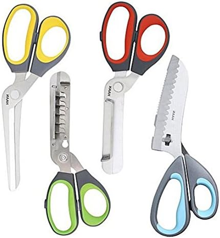 Ножици за сечење на прибор за јадење на Хан 4 сетови со разноврсни ножици за кампување со повеќе кујна