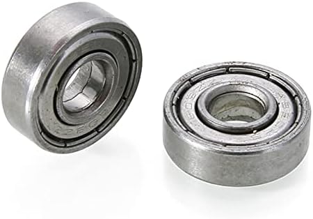 SUTK 10 парчиња двојно заштитено минијатурно -јаглерод челик единечен ред 608ZZ ABEC -5/7 Deep Groove Ball Leabing 8227 8x22x7 mm 608 zz