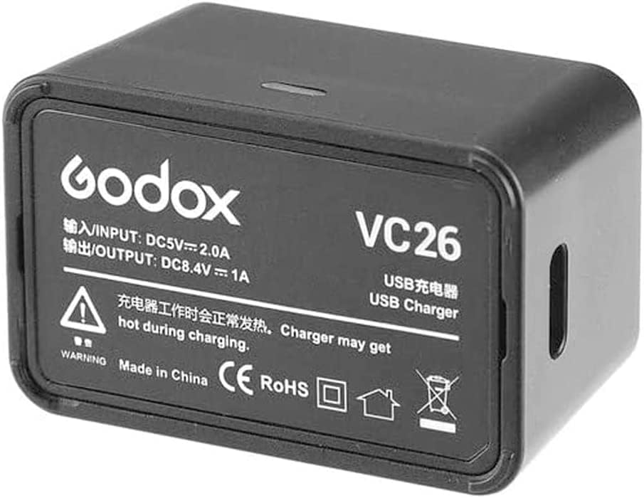 Godox VB26A батерија w/VC26 Полнач За Godox V1-C V1-S V1-N V1-F V1-O V860III-S V860III-C итн Камера Флеш Speedlite w/Godox ML-CD15 Флеш Дифузор DC 7.2 V 3000mAh 21.6 Wh Литиум Батерија Пакет