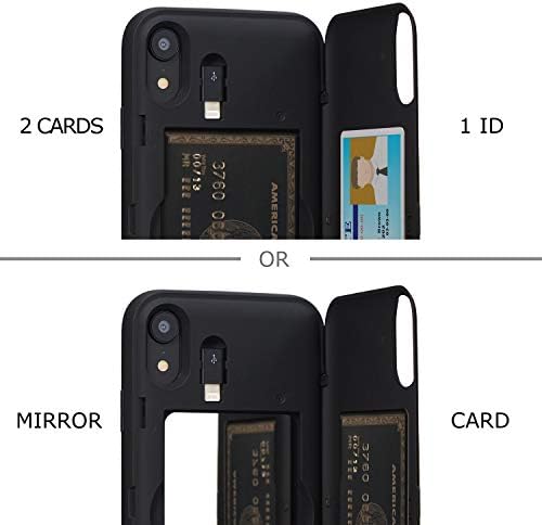 Тору CX Pro Случај за iPhone XR, Со Држач За Картички | Тенок Заштитен Капак Со Скриени Кредитни Картички Паричник Флип Слот Оддел