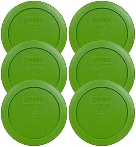ПИРЕКС 7200-ПЦ 2-чаша зелена пластична капаци за складирање на храна, направен во САД-2 пакувања