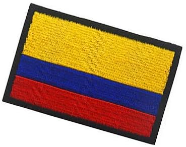 Колумбиско знаме за крпење на воената кука јамка тактика морал извезена лепенка