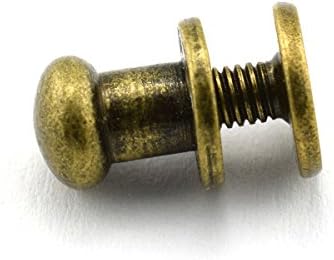 LQ Industrial 30 Pack бронзено коло, филипс, завртки за копче за глава 6x8x8mm, завртки за нокти за занаетчиски занаети