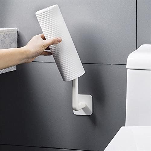 Држач за тоалетни ролни кујнски самолепливи додатоци под кабинетот хартија ролна за решетки за решетки за зачувување на ткивата