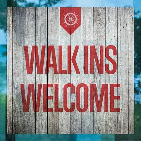 CGSignLab | „Walk Ins Добредојдовте -Наутичко дрво“ прозорецот се држеше | 5 x5