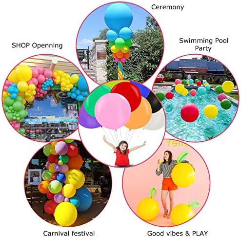 20 парчиња 24 инчни Големи Примарни Балони Во Боја Џиновски Избрани Бои Латекс Балон Џамбо Балони За Роденден Свадба Годишнина Фестивал