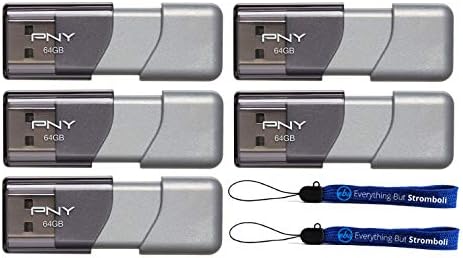 PNY 64GB USB 3.0 Флеш Диск Елита Турбо Аташе 3 Модел P-FD64GTBOP-GE Пакет Со Сѐ, Но Stromboli Јаже