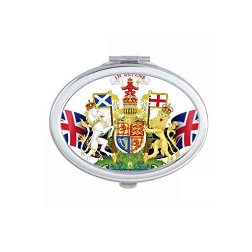 Велика Британија Национален амблем за симбол на симбол на симбол на симбол за преклопна шминка со двојни странични очила