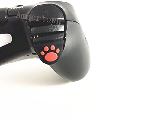 4парови Мачка Шепа Сопствен Дизајн Силиконски Копчиња За Активирање Налепница Со / Лепило ЗА PS4 Контролер L2 R2 Копче Капак